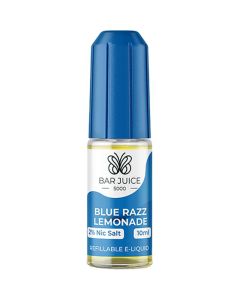 Blue razz lemonade Bar Juice 5000 e-liquid on a white background.