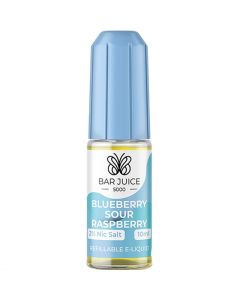 Blueberry sour raspberry flavoured Bar Juice 5000 e-liquid in a 20mg nicotine strength.
