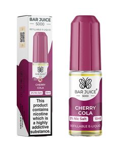 Cherry cola Bar Juice 5000 e-liquid on a white background.