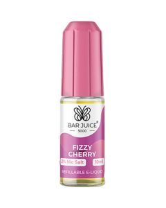 Fizzy cherry flavoured Bar Juice 5000 e-liquid in a 20mg nicotine strength.