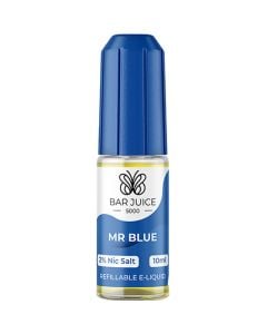 Mr Blue flavoured Bar Juice 5000 e-liquid in a 20mg nicotine strength.