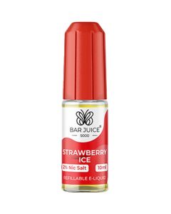 Strawberry ice Bar Juice 5000 e-liquid in a 20 mg nicotine strength.