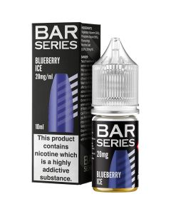 Bar Series blueberry ice e-liquid 10ml bottle and box 20mg