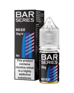 Bar Series mad blue e-liquid 10ml bottle and box 20mg