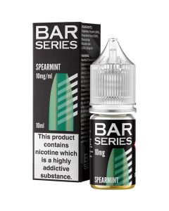 Bar Series spearmint e-liquid 10ml bottle and box 10mg