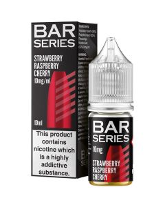 Bar Series strawberry raspberry cherry e-liquid 10ml bottle and box 10mg