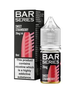 Bar Series sweet strawberry e-liquid 10ml bottle and box 20mg