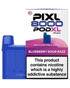 PIXL 8000 Pod XL blueberry sour razz pod & refill 12ml