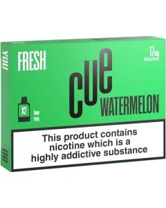 CUE fresh watermelon vape pods 2 pack