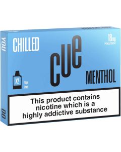 CUE Vapor chilled menthol pods 2 pack