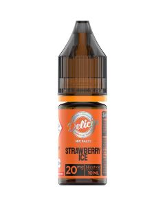 Deliciu nic salts strawberry ice in a 20mg nicotine strength.