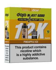 Pineapple ice 10mg DOJO Blast 6000 kit 24ml box.