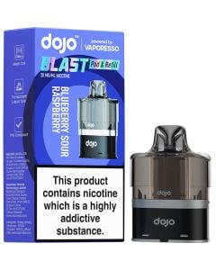 DOJO Blast 6000 blueberry sour raspberry pod & refill