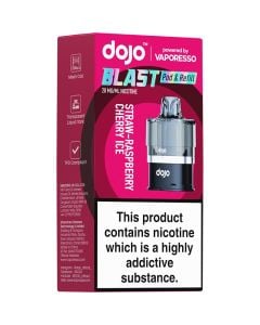 DOJO Blast 6000 straw-raspberry cherry ice pod & refill