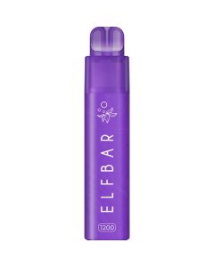 Elf Bar 1200 2-in-1 Purple Edition pod kit on a white background.