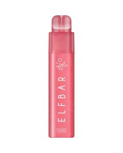 Elf Bar 1200 Strawberry Ice 2-in-1 pod kit on a white background.