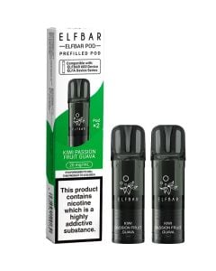 Elf Bar 600 kiwi passion fruit guava pods 2 pack