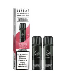 Elf Bar 600 strawberry raspberry cherry ice pods 2 pack
