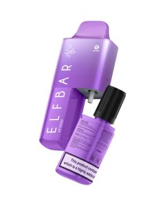 Grape Elf Bar AF5000 rechargeable disposable vape 12ml