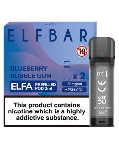 Elf Bar ELFA blueberry bubblegum pods 2 pack