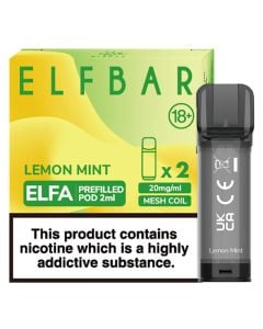 Elf Bar ELFA lemon mint pods 2 pack