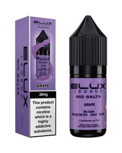 ELUX Legend nic salts grape e-liquid 10ml