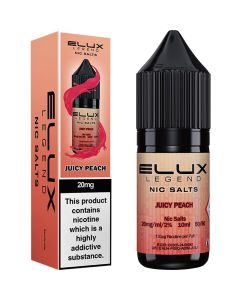 ELUX Legend nic salts juicy peach e-liquid 10ml