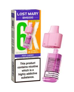 Fizzy cherry Lost Mary BM6000 pod & refill 12ml