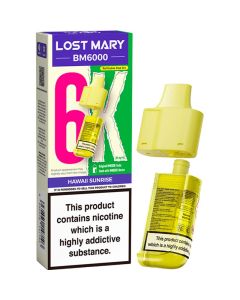 Hawaii sunrise Lost Mary BM6000 pod & refill 12ml