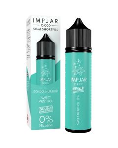 Imp Jar 15,000 sweet menthol e-liquid 50ml bottle and box