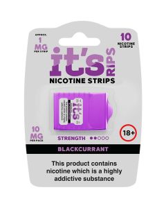 It's rips blackcurrant on nicotine strips 10 pack - 10mg