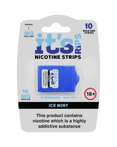 It's rips ice mint on nicotine strips 10 pack - 10mg