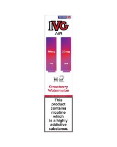 Two strawberry watermelon IVG Air pods box on a white background.