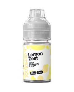 Just Mixx lemon zest e-liquid in a 20ml on a white background.