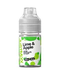 Lime apple flavoured Just Mixx 20ml e-liquid on a white background.
