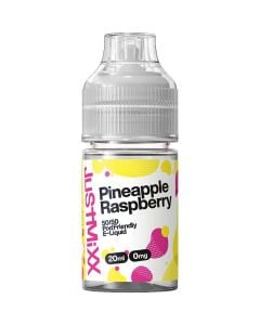 Pineapple raspberry Just Mixx 20ml e-liquid on a white background.