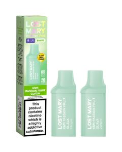 Kiwi passion fruit guava Lost Mary BM600 pods 2 pack
