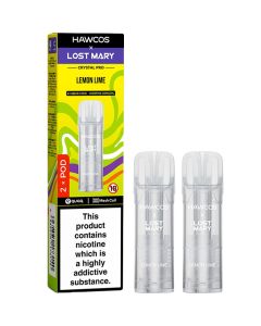 Lemon lime Hawcos x Lost Mary Crystal Pro pods 2 pack