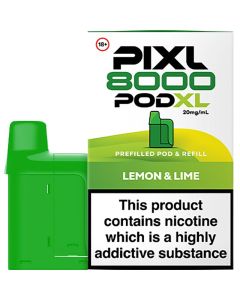PIXL 8000 Pod XL lemon & lime pod & refill 12ml