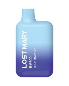 Lost Mary BM600 blue razz ice disposable vape