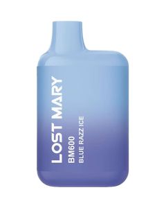 Blue razz ice Lost Mary BM600 pod vape kit 2ml