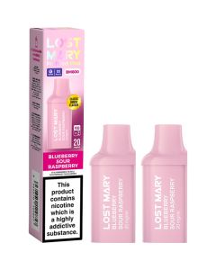 Lost Mary BM600 blueberry sour raspberry pods 2 pack