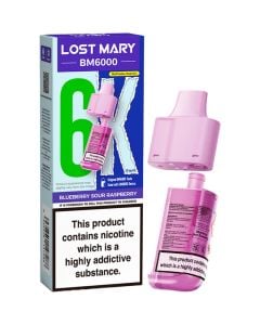 Lost Mary BM6000 blueberry sour raspberry pod & refill 12ml