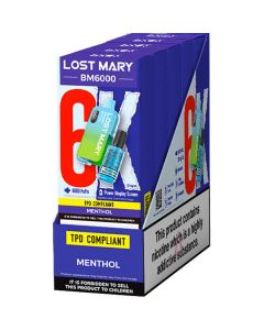 Lost Mary BM6000 rechargeable disposable vapes 5 pack