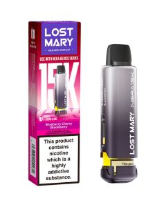 Lost Mary Nera 15K blueberry, cherry and blackberry pod and box