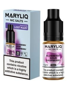 MARYLIQ by Lost Mary blueberry sour raspberry e-liquid 10ml