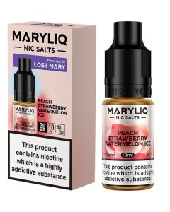 MARYLIQ by Lost Mary peach strawberry watermelon e-liquid 10ml