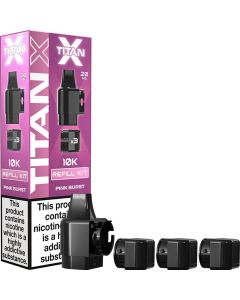 Pink burst Titan X pod & refill 17ml