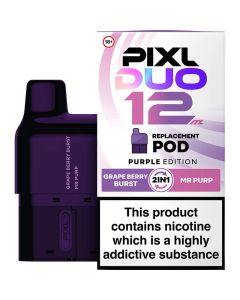 PIXL Duo 12 purple edition pod & refill 12ml and box