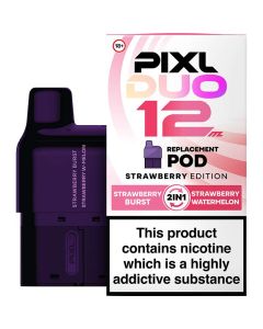 PIXL Duo 12 strawberry edition pod & refill 12ml and box